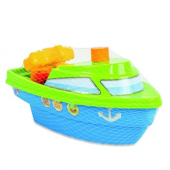 Игрушка для купания "Кораблик" 39379, 3 цвета (Зелёный) фото