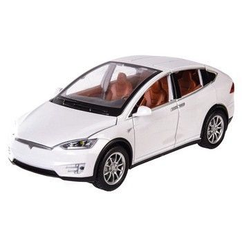 Машинка инерционная "Tesla Model X" Автопром 7574A, 1:22 (Белый) фото