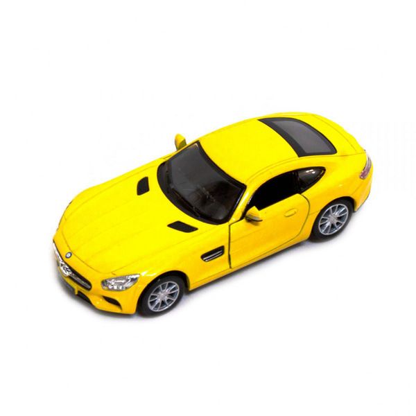 Игрушечная коллекционная модель машинки Mercedes-AMG 5 KT5388W инерционная (Желтый) фото