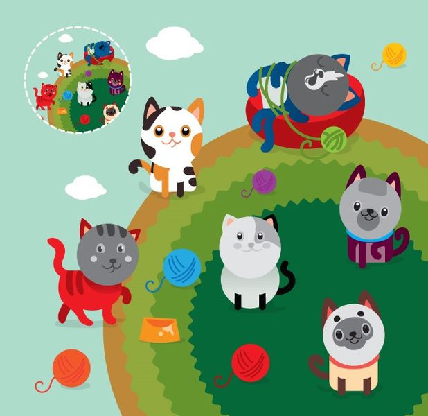 Детская книга аппликаций "Коты" 403242 с наклейками фото