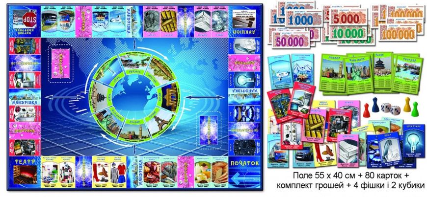 Настольная игра "Менеджер" 82203 на укр. языке фото