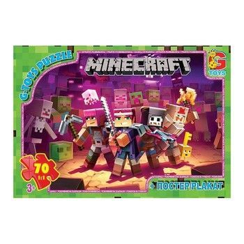 Пазлы детские "Minecraft" Майнкрафт MC789, 70 элементов фото