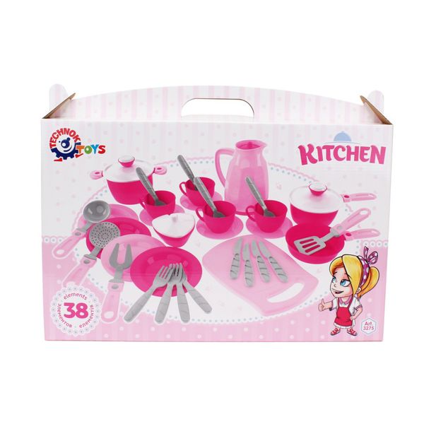 Дитячий Кухонний набір посуду №4 ТехноК 3275TXK, 38 предметів фото