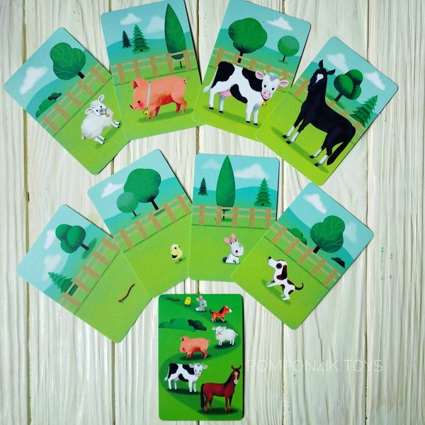 Карточная игра для детей Ферма, Janod фото