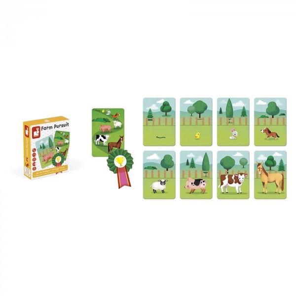 Карточная игра для детей Ферма, Janod фото