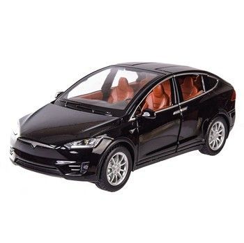 Машинка инерционная "Tesla Model X" Автопром 7574A, 1:22 (Чорный) фото