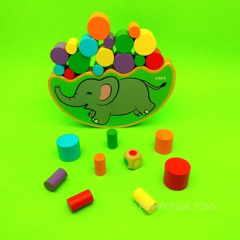 Игра "Балансирующий слон", Viga Toys фото
