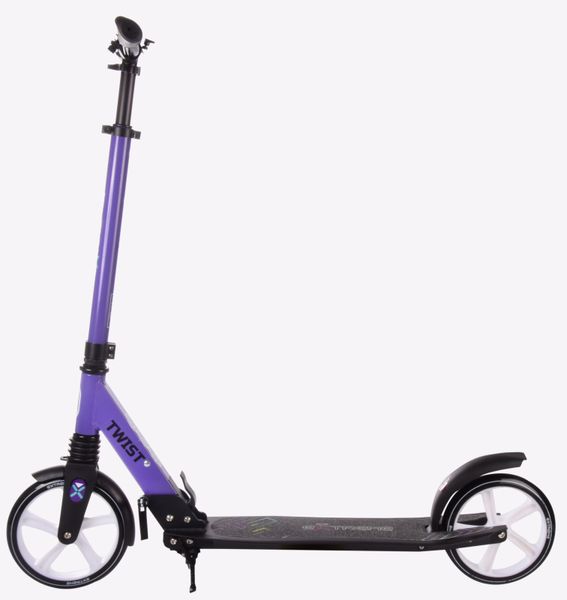 Самокат городской двухколёсный с амортизатором Extreme Twist SK205 фиолетовый фото