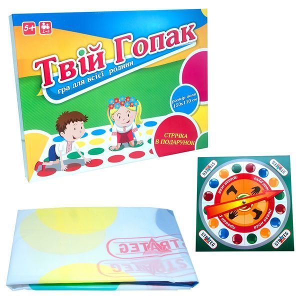 Настольная игра Твистер "Твой гопак" 887 игровое поле 150 х 110 см, лента-флаг фото