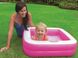 Дитячий басейн для малюків квадратний рожевий Intex 57100 фото 4 з 5