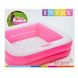 Детский бассейн для малышей квадратный розовый Intex 57100 фото 2 из 5