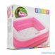 Дитячий басейн для малюків квадратний рожевий Intex 57100 фото 3 з 5