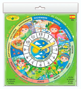 Детская развивающая игра "Часики" Spain 82821 на испанском языке фото