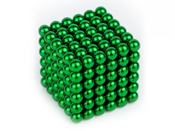 Магнитный неокуб MAG-004 головоломка металлическая (Зеленый) фото