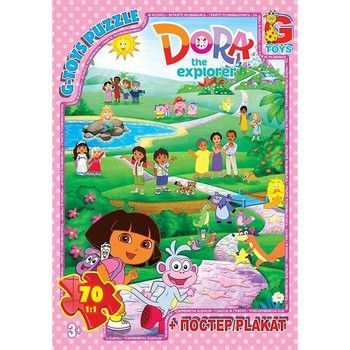 Пазли дитячі "Дора" DZ04, 70 елементів фото