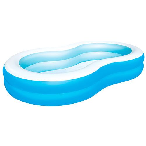 Дитячий надувний басейн "Блакитна лагуна" Besway 54117, 262-157-46 см фото