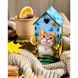 Чайний будиночок "Рудий котик" Ubumblebees (ПСФ156) PSF156 дерев'яний фото 7 з 9