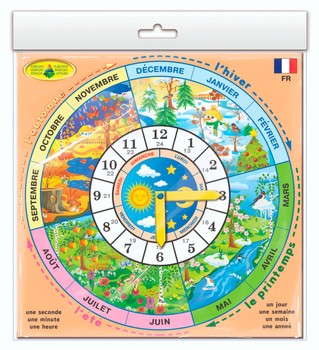 Дитяча розвиваюча гра "Годинки" France 82838 на французькій мові фото