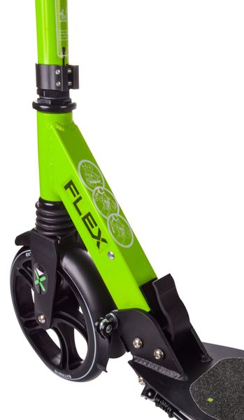 Самокат міський двоколісний з амортизатором Extreme Flex SK206 зелений фото