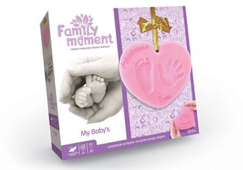 Набор для создания слепка ручки или ножки "Family Moment" FMM-01-02 розовый фото