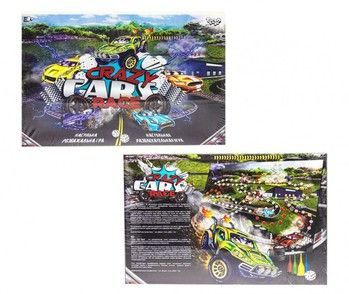 Детская настольная развлекательная игра "Crazy Cars Race" DTG94R от 3х лет фото