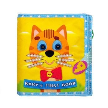 Развивающая книжка-шуршалка "Котенок" 823406 с липучками фото