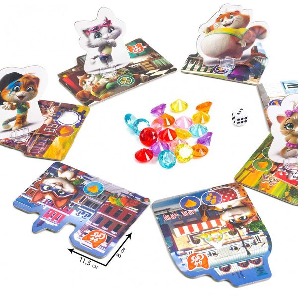 Гра настільна "Розважальна Алмаз-Бум 44 Cats" Vladi Toys фото