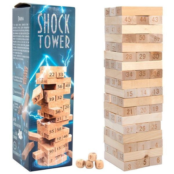 Настольная игра "Shock Tower" 30858, 45 брусков фото