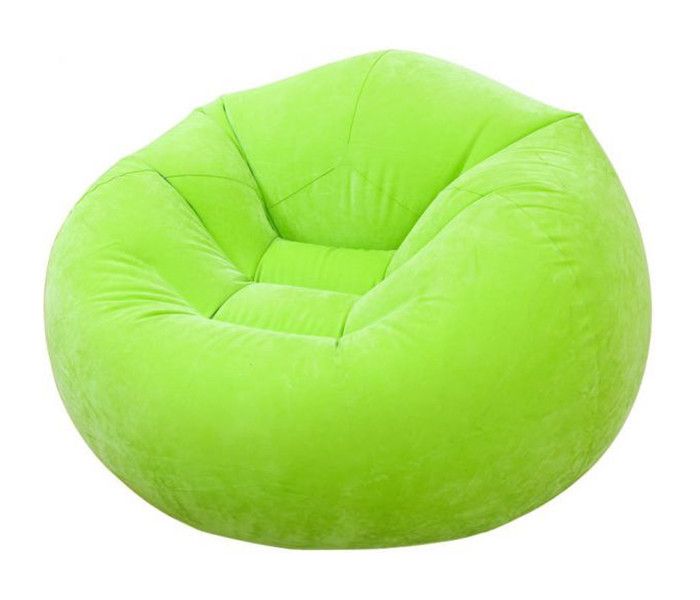 Надувное кресло 68569 велюровое (Зелёный) фото