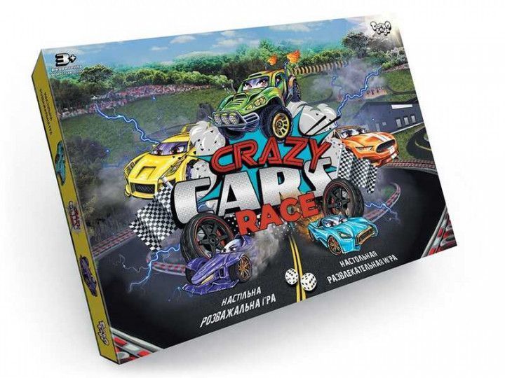 Розважальна гра дитячої дошки "Crazy Cars Race" DTG94R від 3 років фото