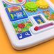 Игрушечный интерактивный планшет для малышей, часы, трещетка, со звуковыми эффектами 65080 фото 3 из 15
