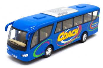Детский игровой Автобус KS7101 открываются двери (Синий ) фото