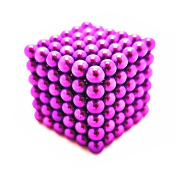 Магнитный неокуб MAG-004 головоломка металлическая (Розовый) фото