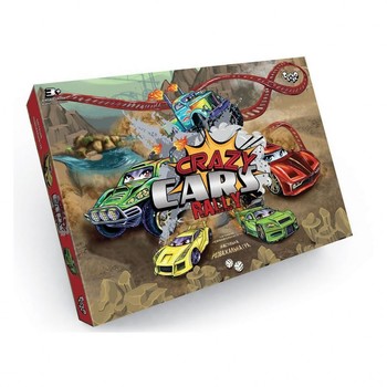 Детская настольная развлекательная игра "Crazy Cars Rally" DTG93R от 3 лет фото