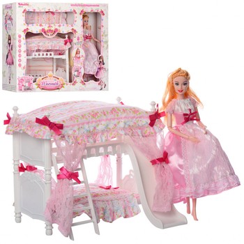 Мебель для кукол 6951-A с кроваткой для кукол фото