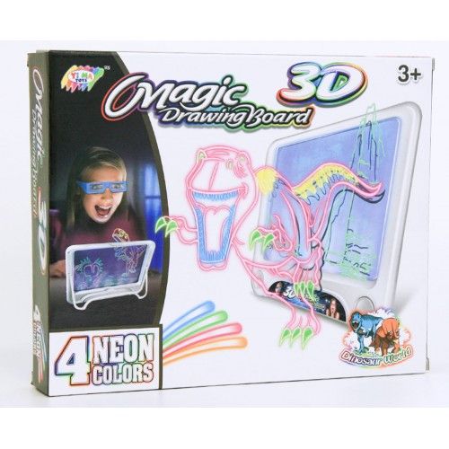 Детская 3D доска для рисования YM157 с маркерами фото
