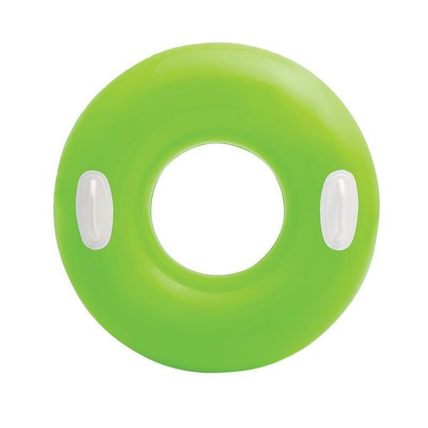 Детский надувной круг с ручками 59258 глянцевый (Зелёный) фото