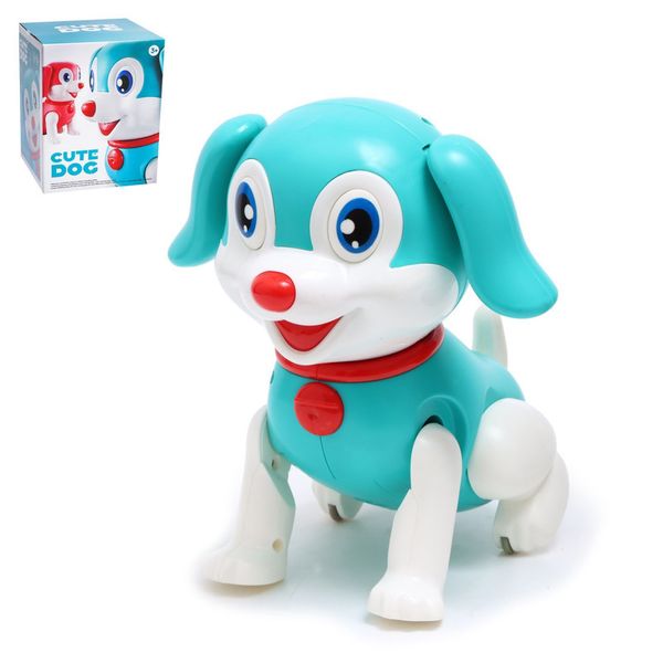 Іграшка собака 976A на батарейках (Синій) фото
