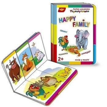 Детская развивающая книжечка "Путаница Happy Family" Мастер 595043 серия Логика малышам фото