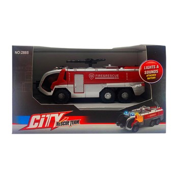 Ігровий транспорт "Міські рятувальники" Bambi 2884-5-6 зі звуком та світлом (Пожежна машина) фото