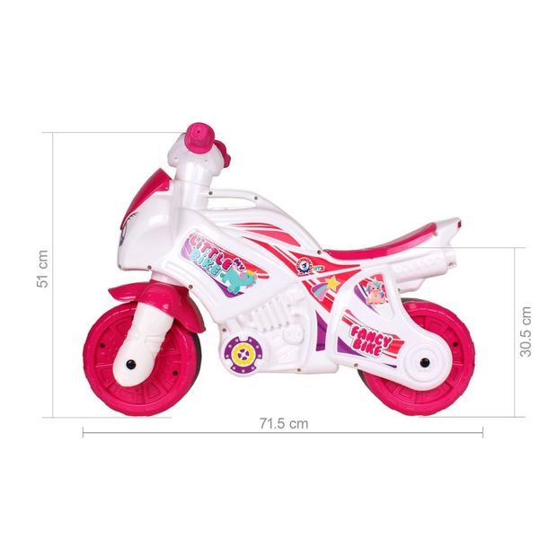 Каталка-беговел "Мотоцикл ТехноК" 7204TXK Розовый музыкальный фото