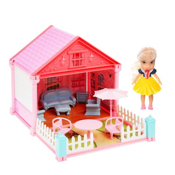 Кукольный домик VC6011A-D, мебель, кукла 12 см (VC6011D) фото