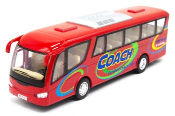 Детский игровой Автобус KS7101 открываются двери (Красный) фото