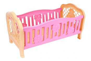 Игрушечная кроватка для куклы 4517TXK, 2 цвета (Розовая) фото