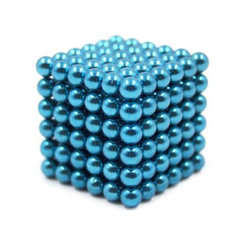 Магнитный неокуб MAG-004 головоломка металлическая (Голубой) фото