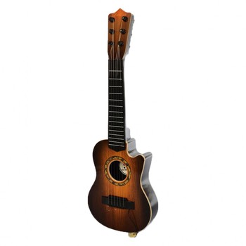 Игрушечная гитара 898-28ABC с медиатором (Коричневый) фото