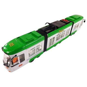 Іграшка модель Трамвай K1114, 48,5*7,5*13,5 (Зелений) фото