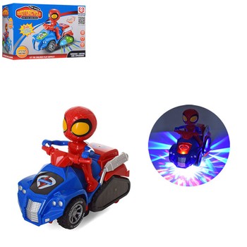 Детский игрушечный мотоцикл HG-789-90 трансформер 18см (Spider-Man) фото