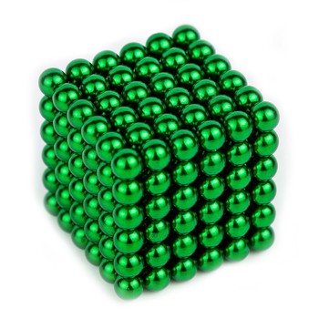 Магнитный неокуб MAG-008 головоломка металлическая (Зеленый) фото