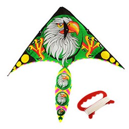 Воздушный змей Зелёный Орел ткань 100 см M 2893 фото